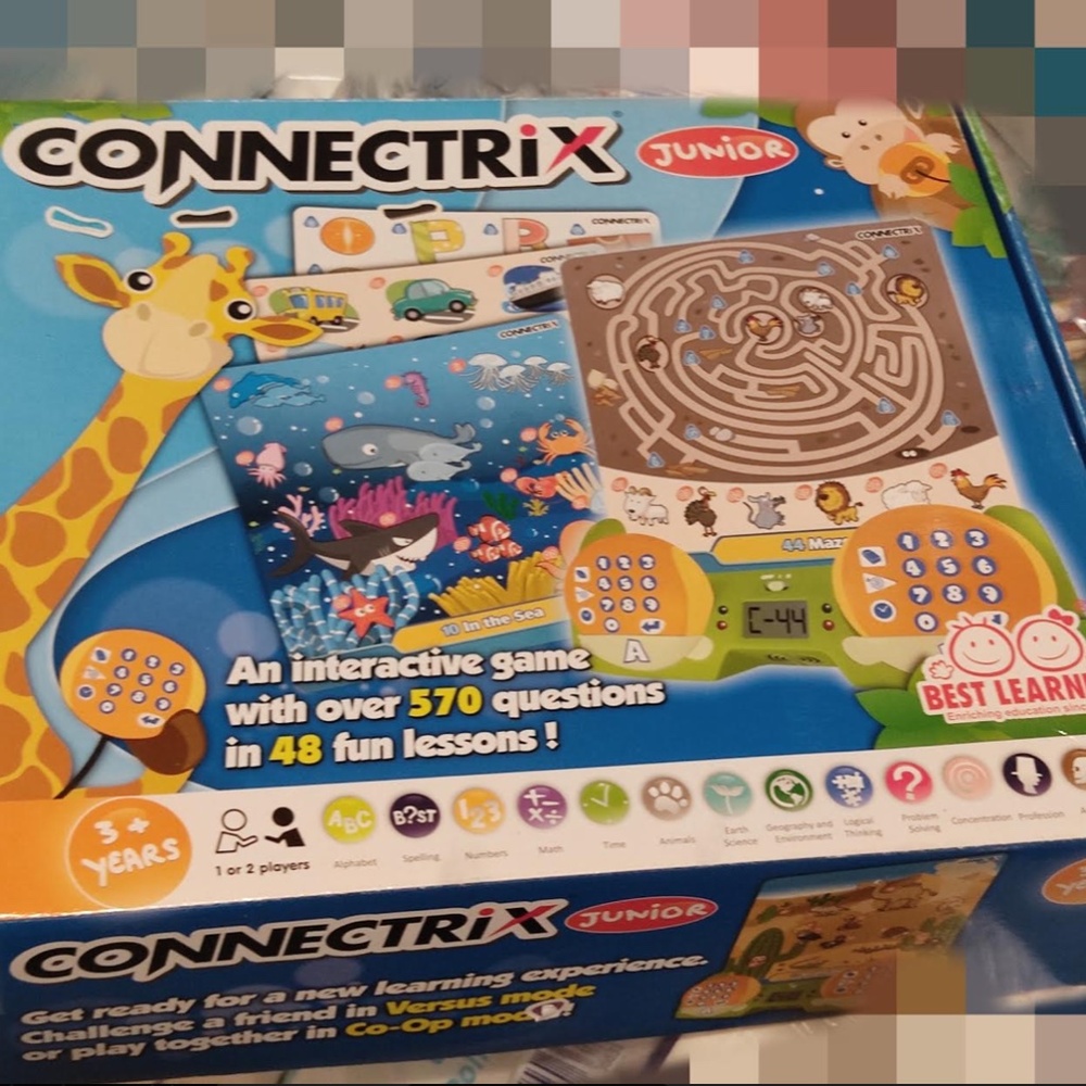 connectrix junior learning toy interactive game system